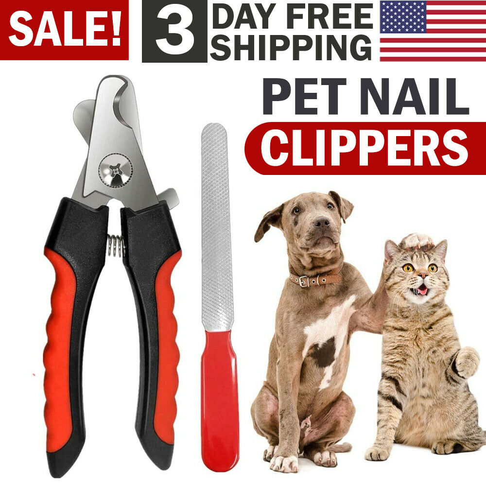 Dog Nail Clippers Nail Trimmer With Safety Guard Razor Sharp Blades