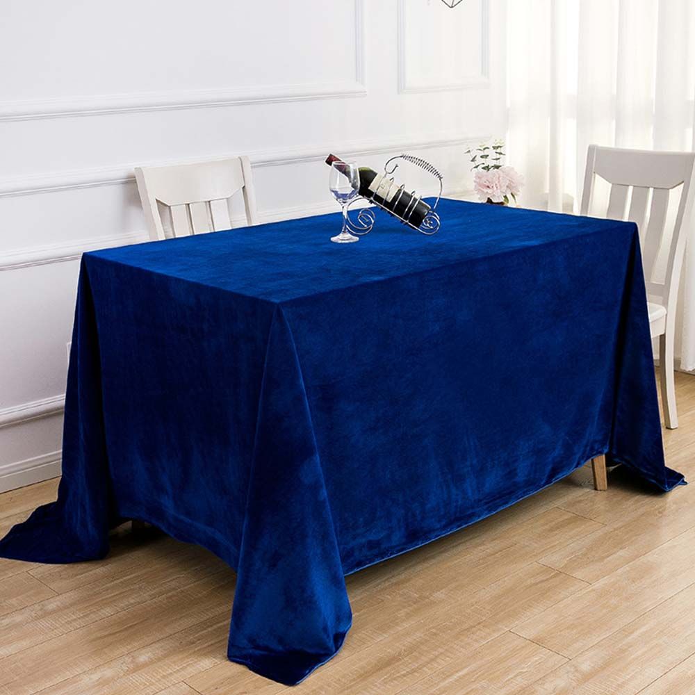 Elegant Velvet Rectangular Tablecloth - Perfect for Weddings, Dining, and Special Occasions