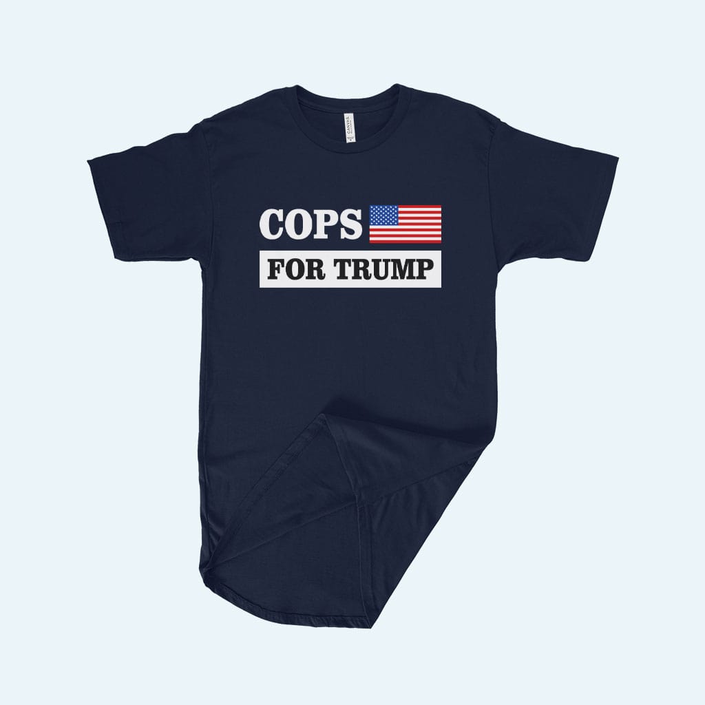 Men's Cops for Trump T-Shirt - Trump Tee Shirts