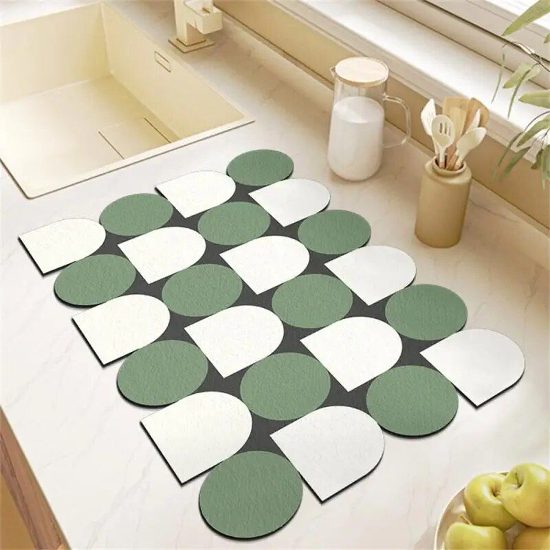 European Chic Quick-Dry & Super Absorbent Kitchen Mat