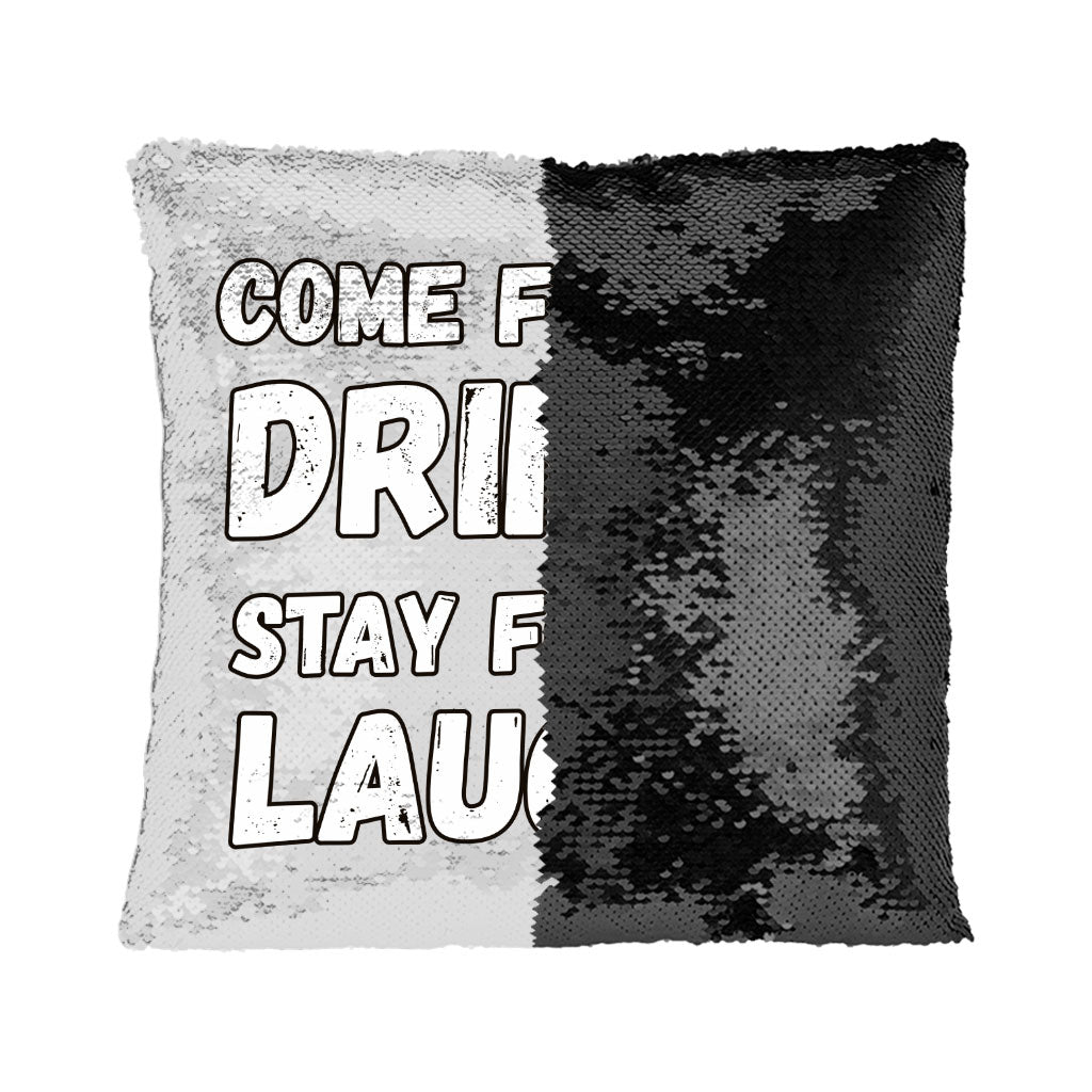 Funny Quote Sequin Pillow Case - Funny Saying Pillow Case - Cool Design Pillowcase