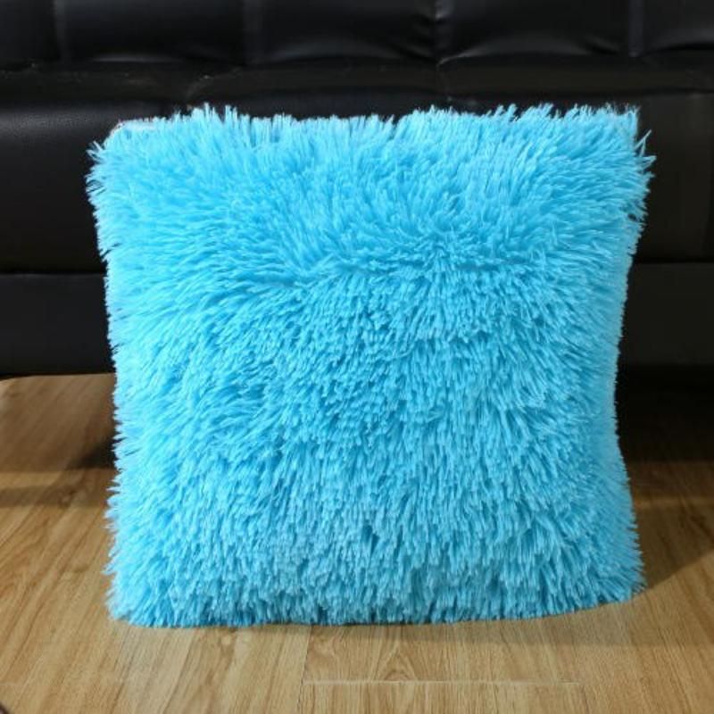 Luxurious Plush Fur Cushion Cover