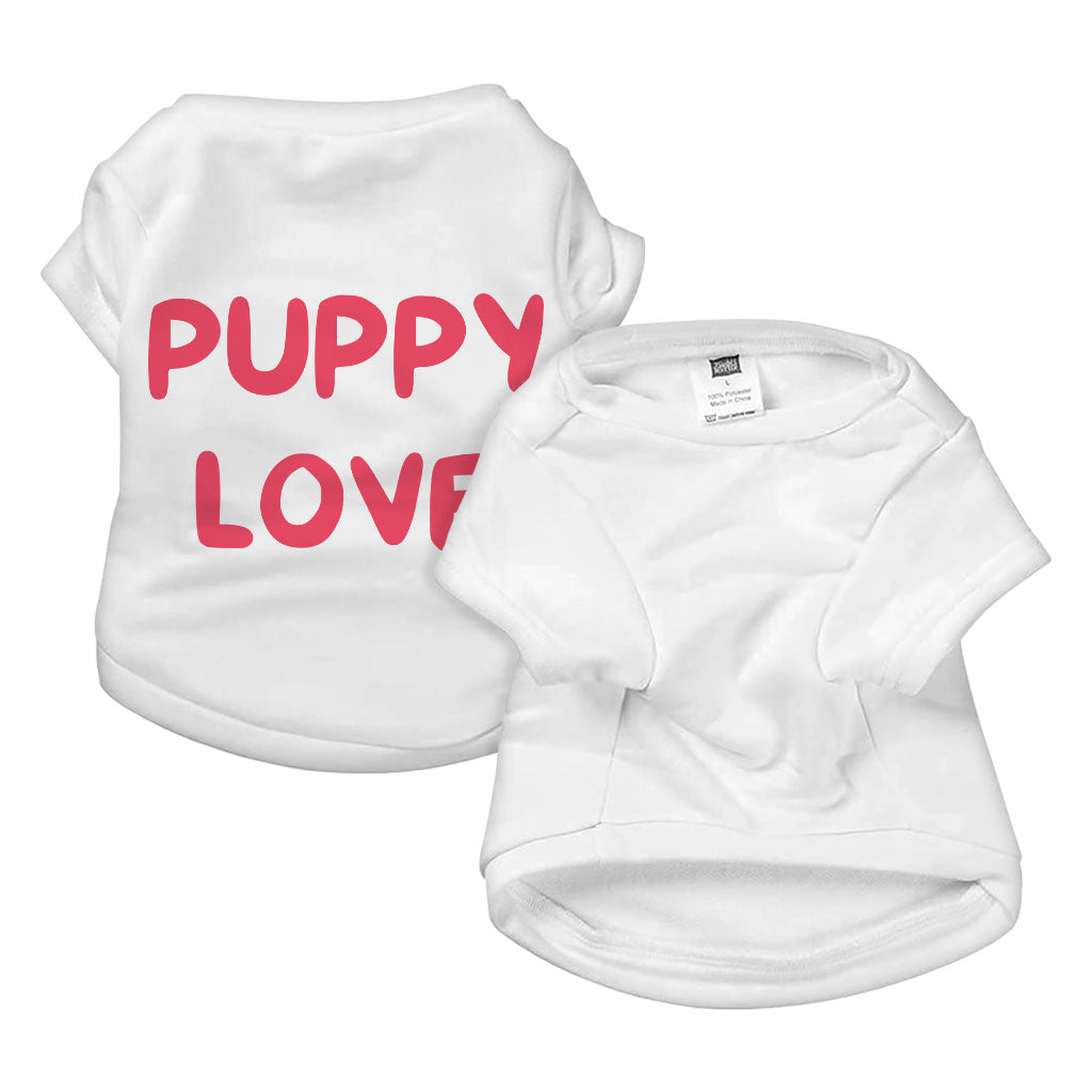 Puppy Love Dog T-Shirt - Kawaii Dog Shirt - Best Print Dog Clothing