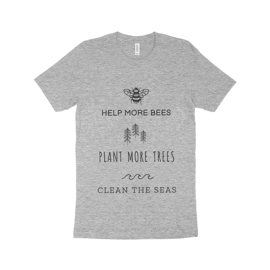 Help More Bees Unisex Jersey T-Shirt Made in USA