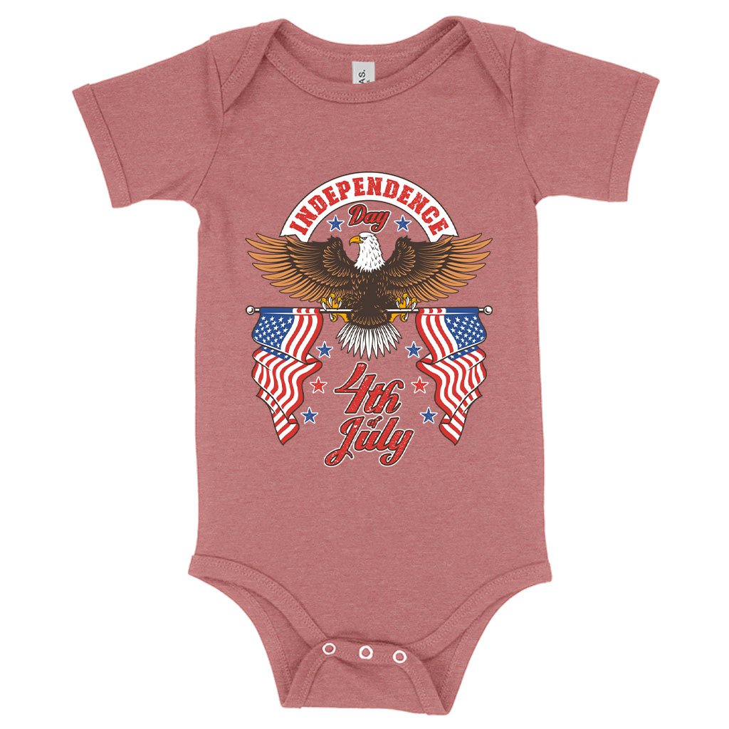 Baby Independence Day 4th of July Onesie - Independence Day Onesies - Patriotic USA Onesie