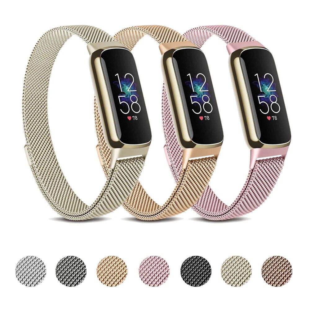 Fitness Enthusiasts' Choice: Magnetic Milanese Sport Strap for Fitbit Luxe