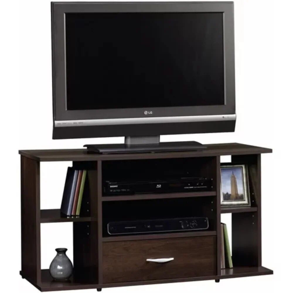 Modern Cherry Finish TV Stand