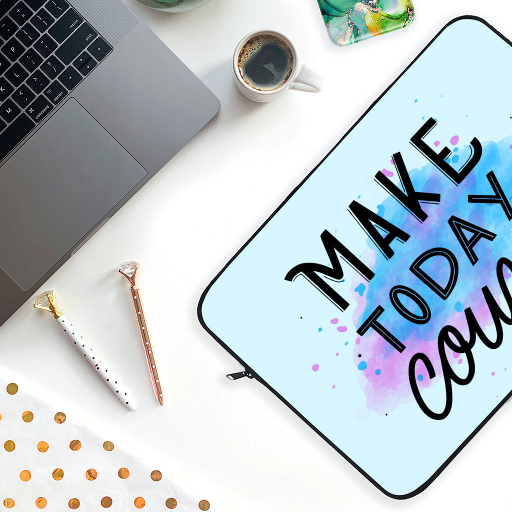 Make Today Count MacBook Air 14" Sleeve - Best Design Laptop Sleeve - Cute MacBook Sleeve