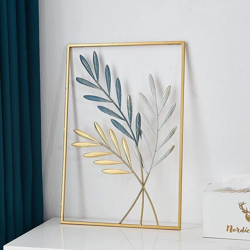 Elegant Gold Ginkgo Leaf Metal Wall Art