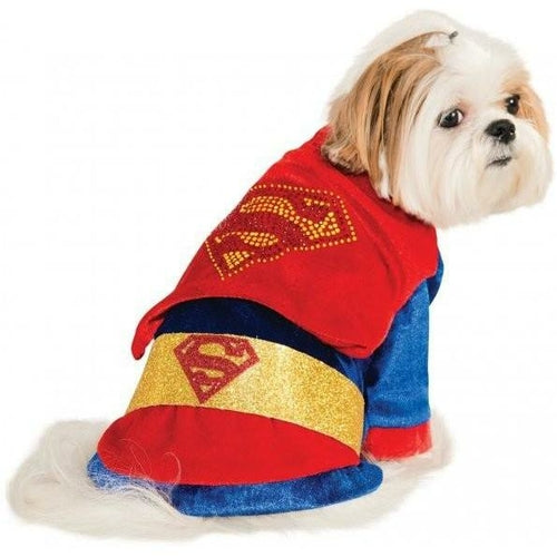 Cuddly Superman with Rhinestone Logo Pet Costume