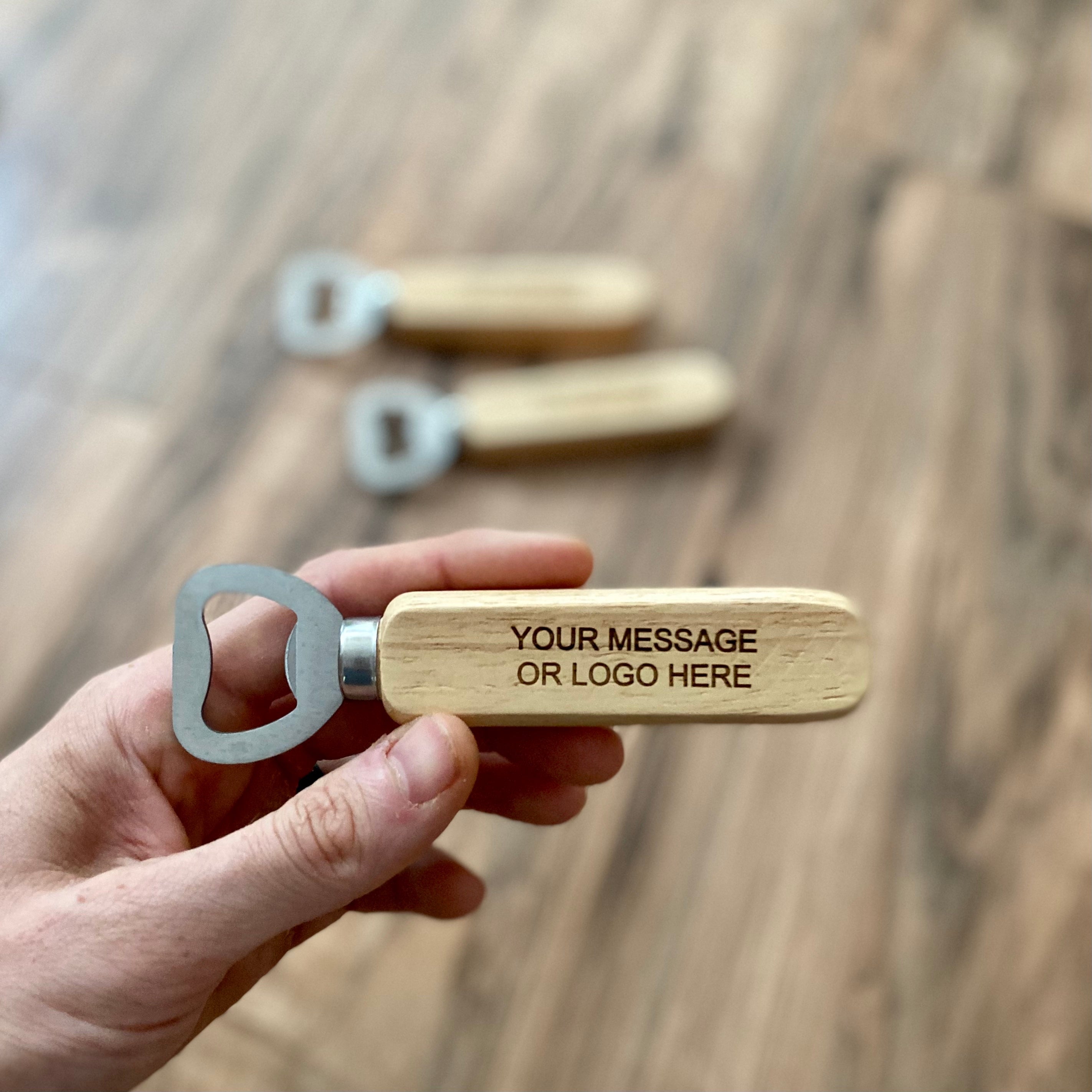 Custom Engraved Wood Bottle Opener