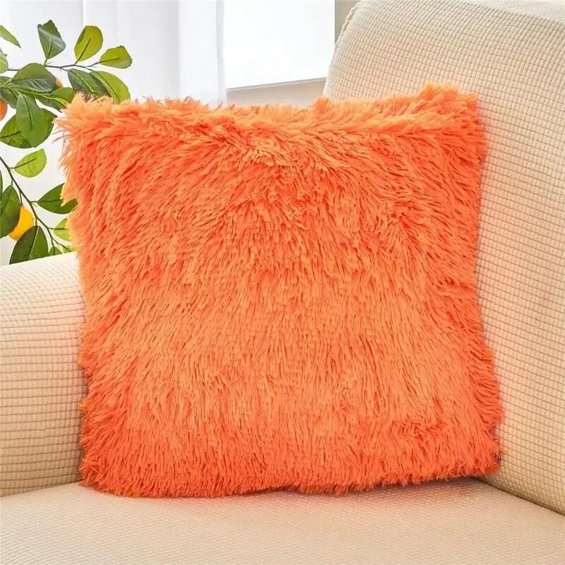 Luxurious Plush Fur Cushion Cover