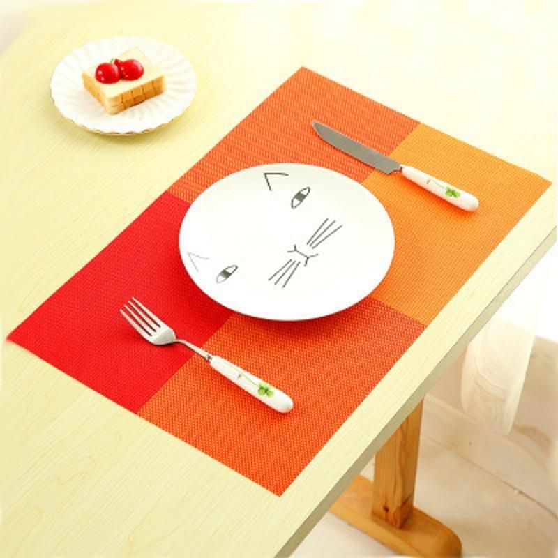 Elegant Modern PVC Placemat for Dining - Eco-Friendly, Stocked Kitchen Mat