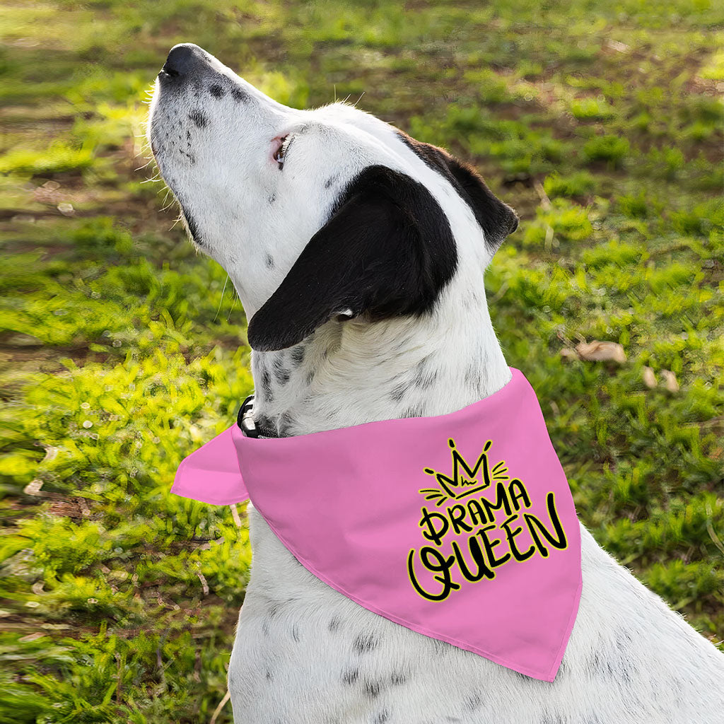 Drama Queen Pet Bandana - Funny Dog Bandana - Themed Pet Scarf