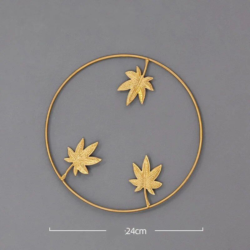 Luxury Ginkgo Leaf Metal Wall Art