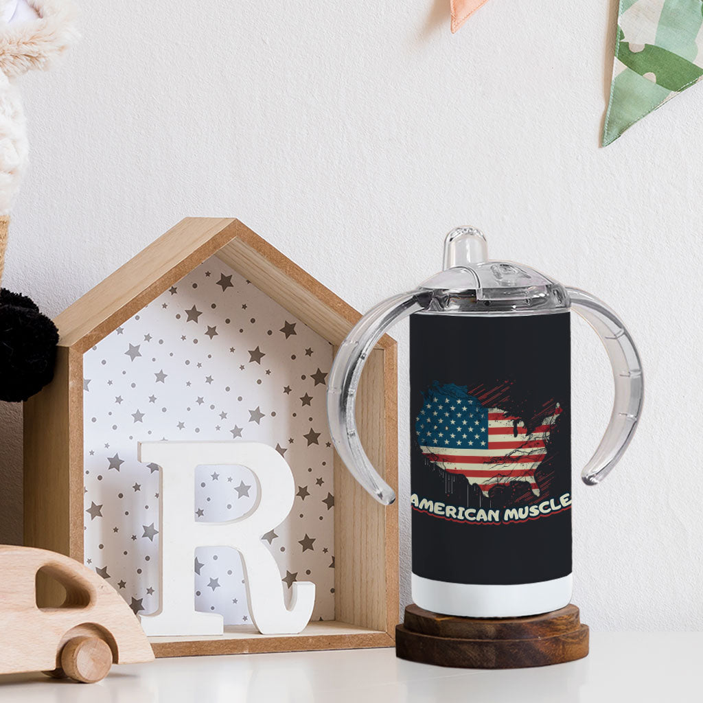 Patriotic Sippy Cup - USA Flag Baby Sippy Cup - Cool Sippy Cup