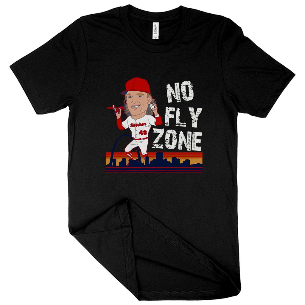 No Fly Zone T-Shirt - Harrison Bader T-Shirt - Baseball T-Shirt