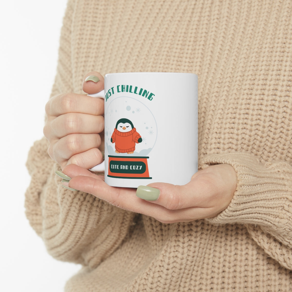 Just Chilling Cute Penguin Mug