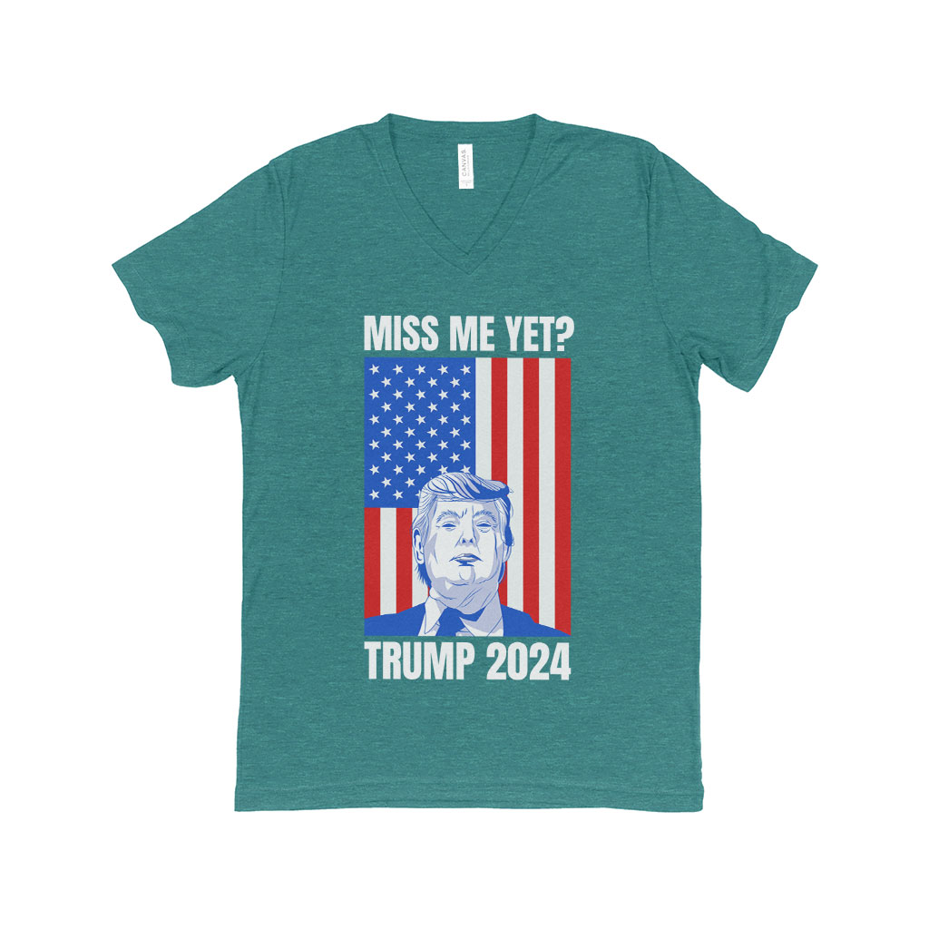 Triblend V-Neck Donald J Trump T-Shirt - Trump Apparel