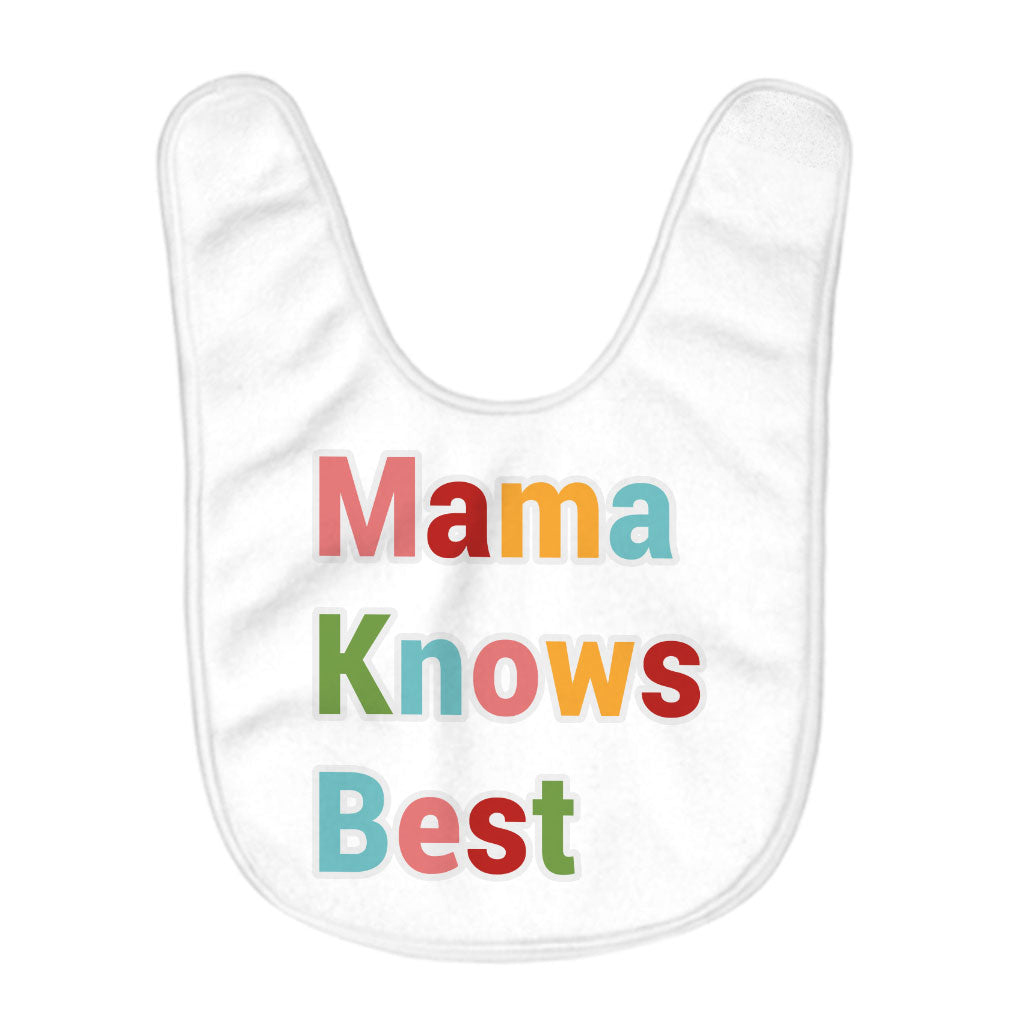 Mama Knows Best Baby Bibs - Colorful Baby Feeding Bibs - Cute Bibs for Eating