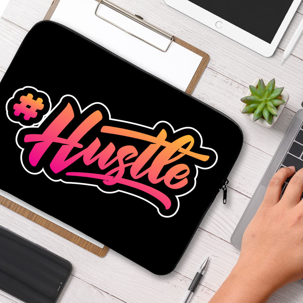 Hustle MacBook Air 14" Sleeve - Hashtag Laptop Sleeve - Cool Printed MacBook Sleeve