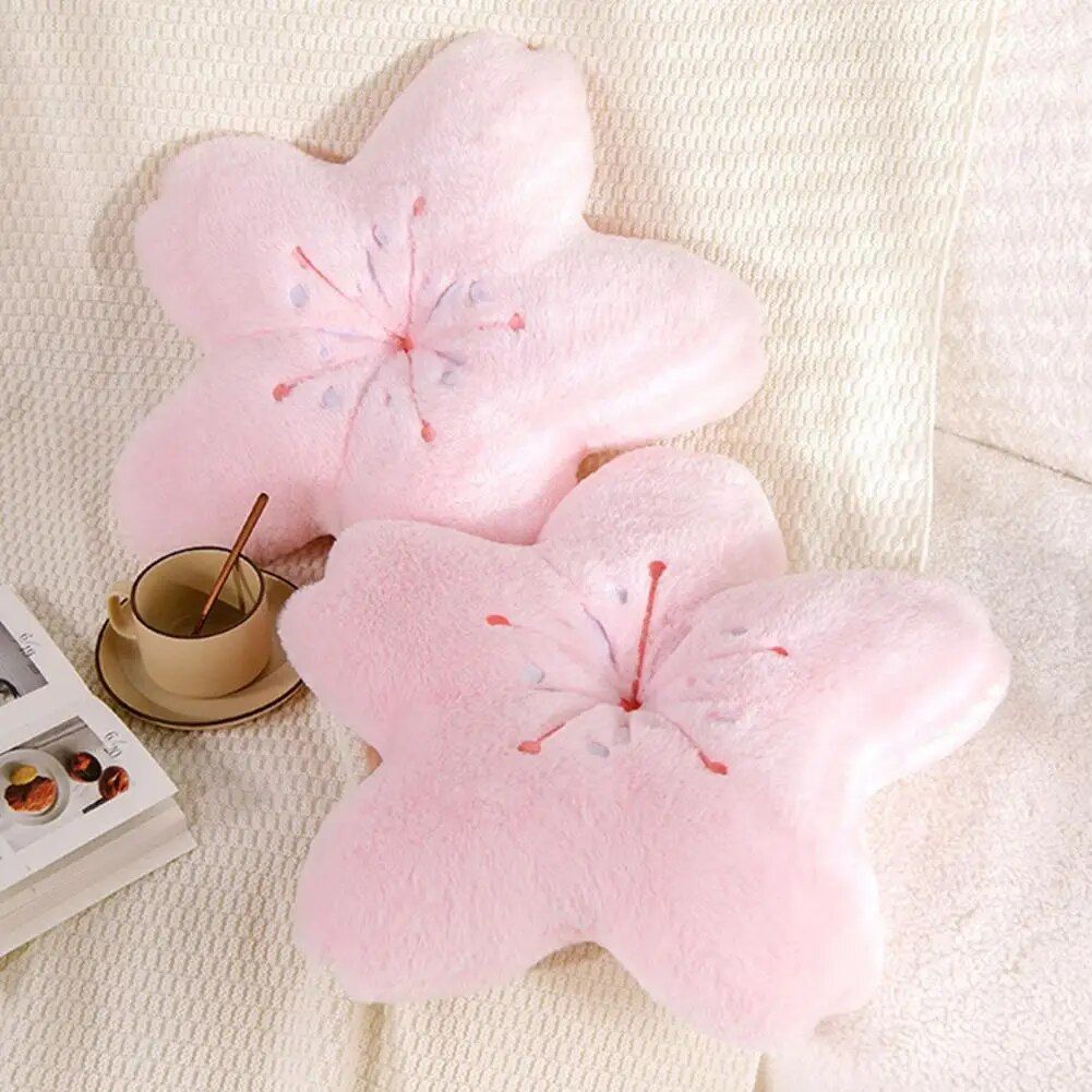 Kawaii Sakura Blossom Plush Pillow