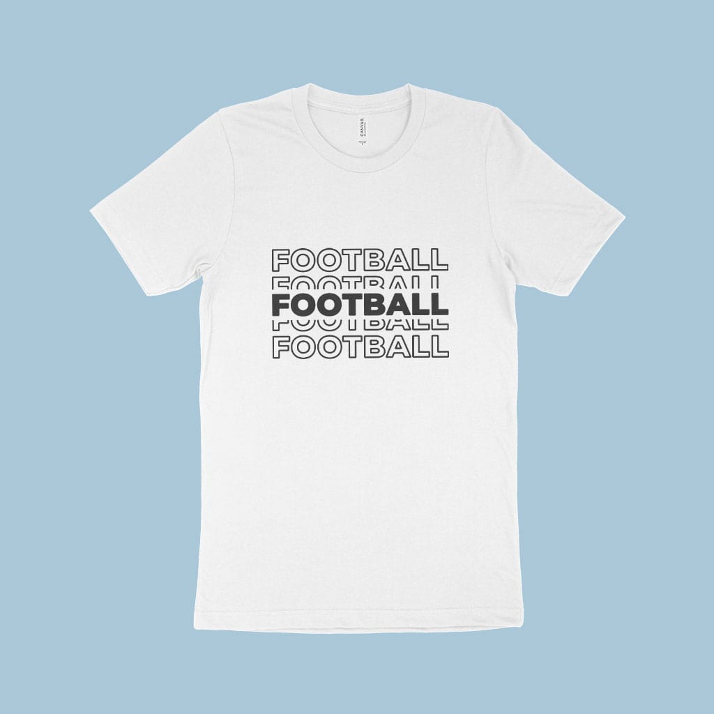 Football Unisex Jersey T-Shirt Made in USA