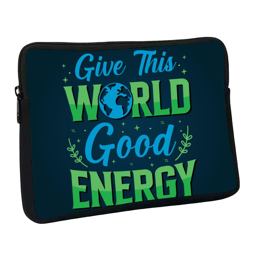 Give the World Good Energy MacBook Pro 16" Sleeve - Cute Laptop Sleeve - Printed MacBook Sleeve