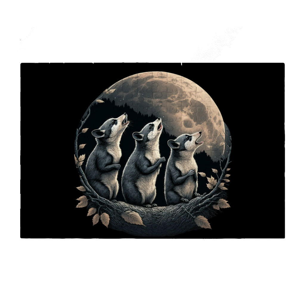 Animal Print Puzzles - Moon Design Jigsaw Puzzle - Printed Puzzles