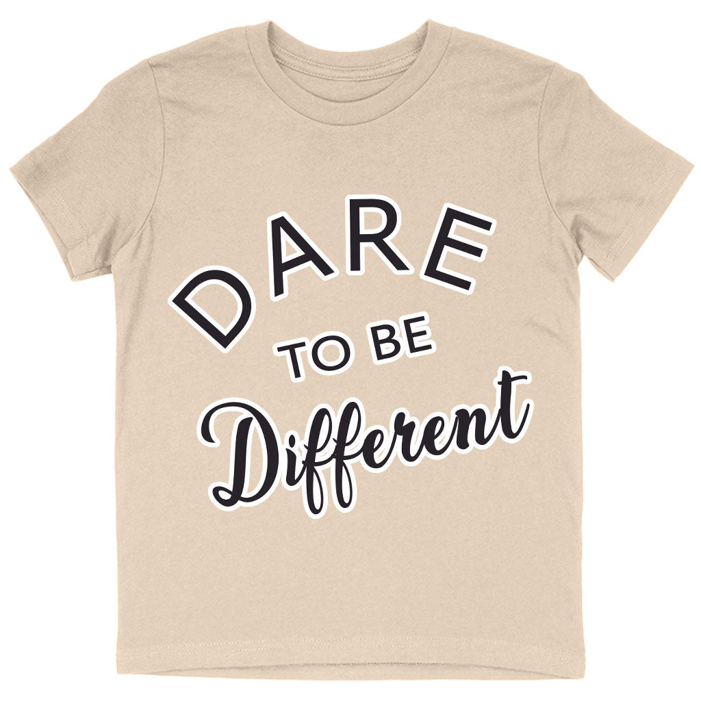 Dare to Be Different Kids' T-Shirt - Cool T-Shirt - Graphic Tee Shirt for Kids