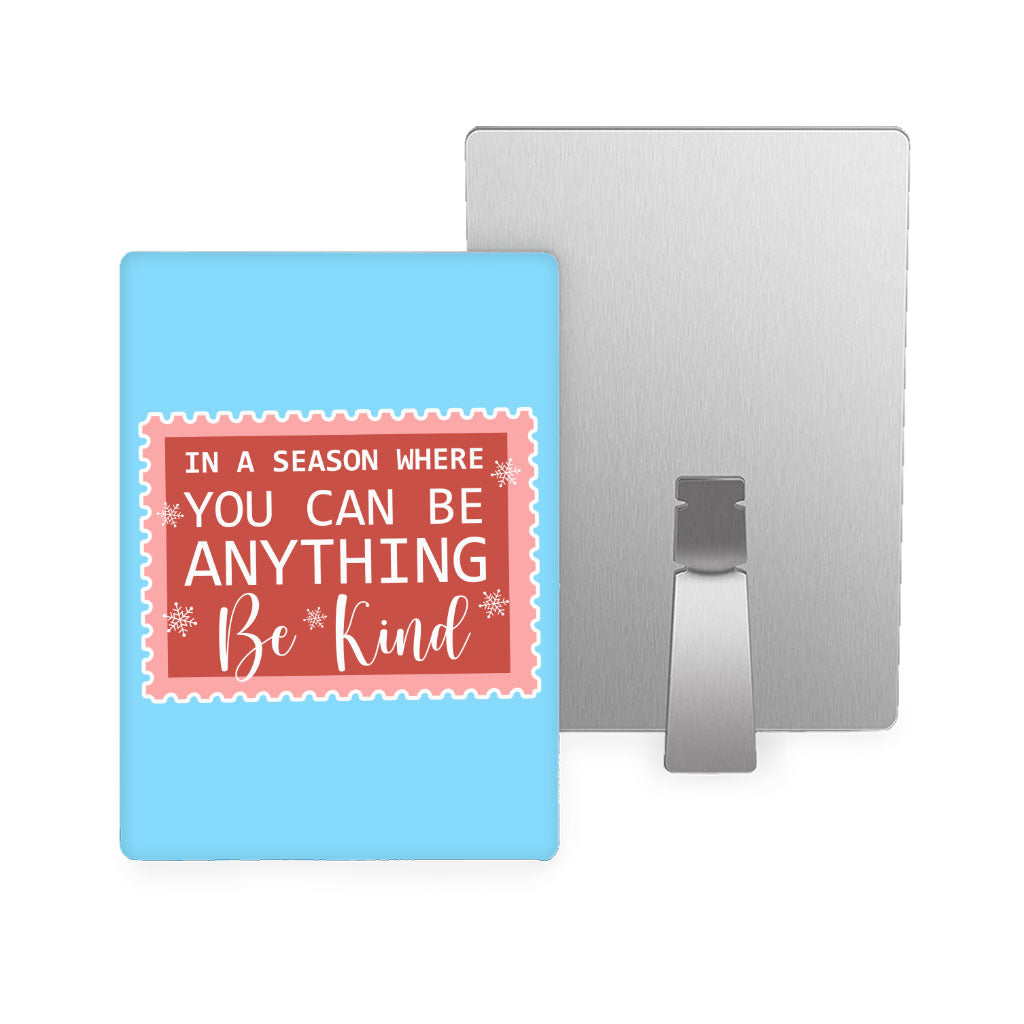 Be Kind Metal Photo Prints - Christmas Quotes Decor Pictures - X-mas Decor Pictures