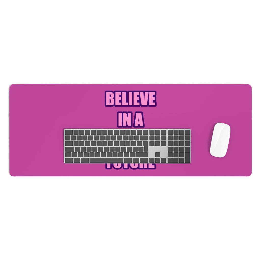 Believe Desk Mat - Cool Desk Pad - Graphic Laptop Desk Mat