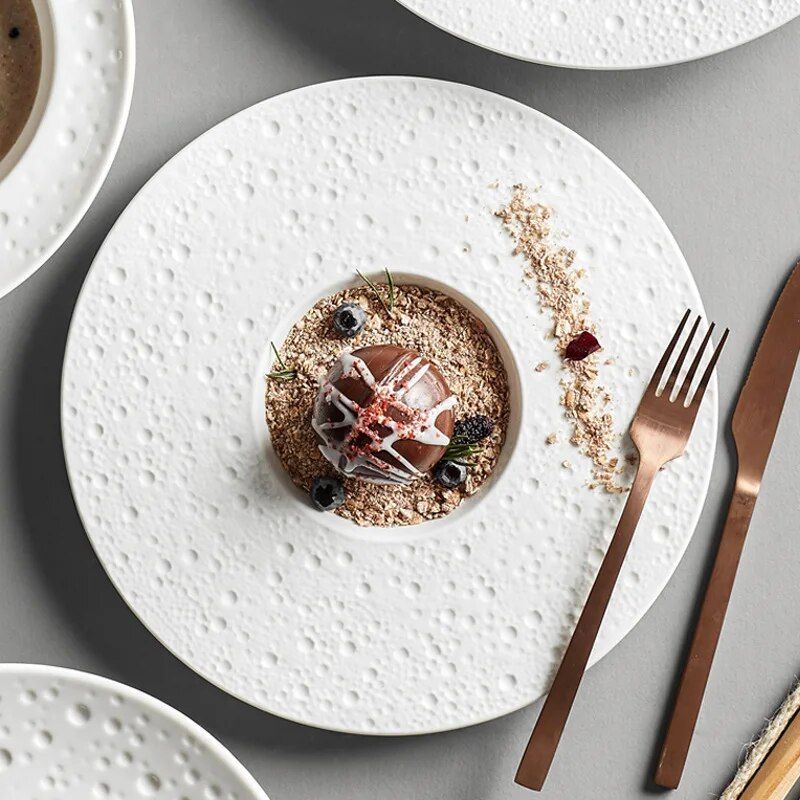 Elegant Nordic Ceramic Deep Plate