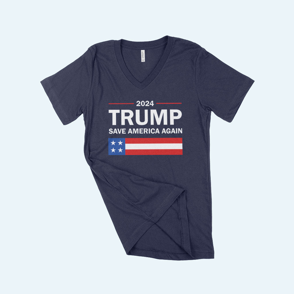 V-Neck Trump T-Shirt - Trump Clothing