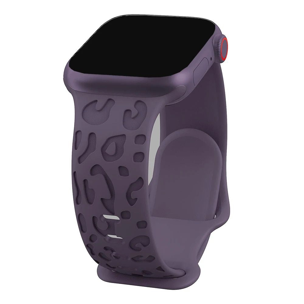 Engraved Silicone Strap for Apple Watch - Fashionable & Compatible with All Series