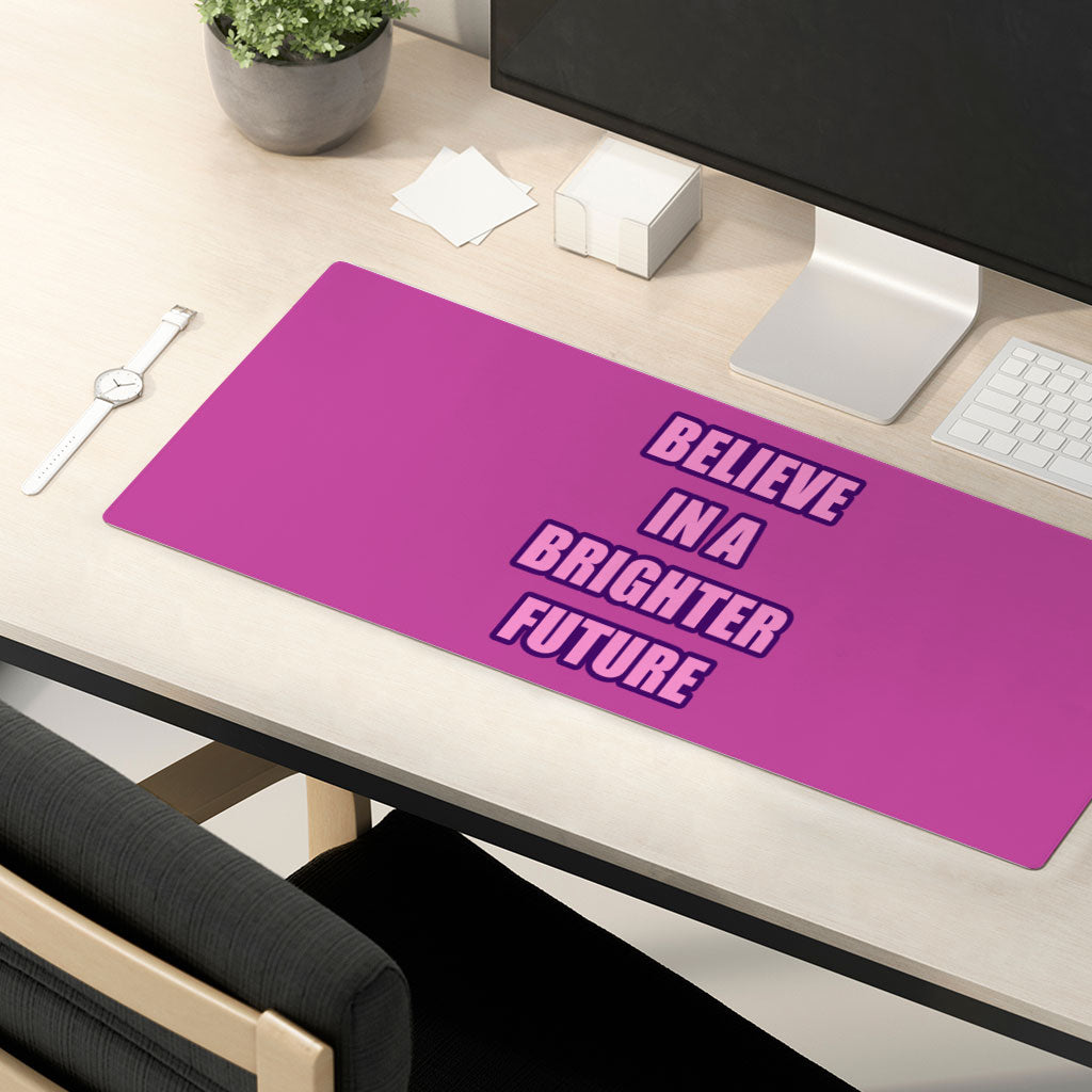 Believe Desk Mat - Cool Desk Pad - Graphic Laptop Desk Mat