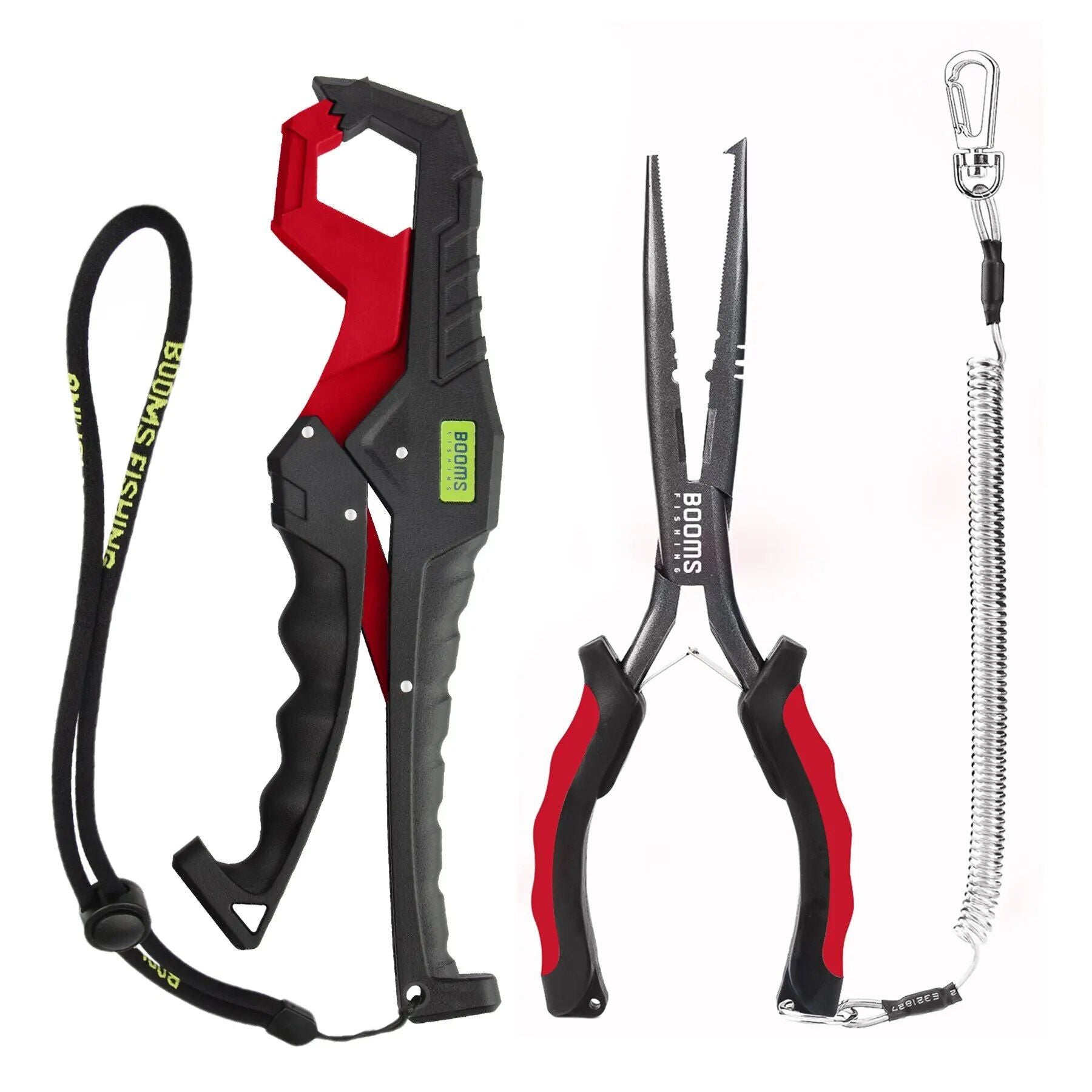 Multi-Functional Fishing Tool Set with Long Nose Pliers and Fish Gripper