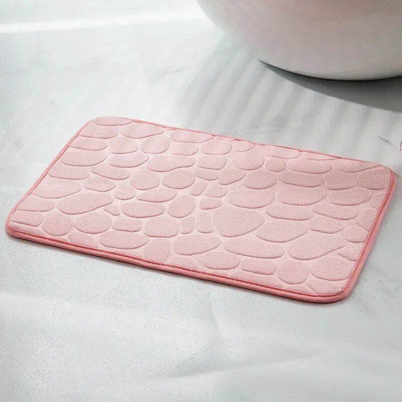 Luxurious Faux Rabbit Fur Non-Slip Bath Mat - Super Soft, Absorbent, & Machine Washable