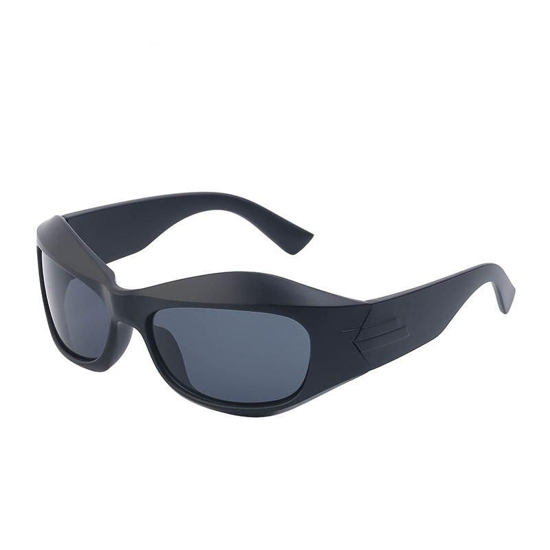 Retro-Futuristic Cyberpunk Sports Sunglasses