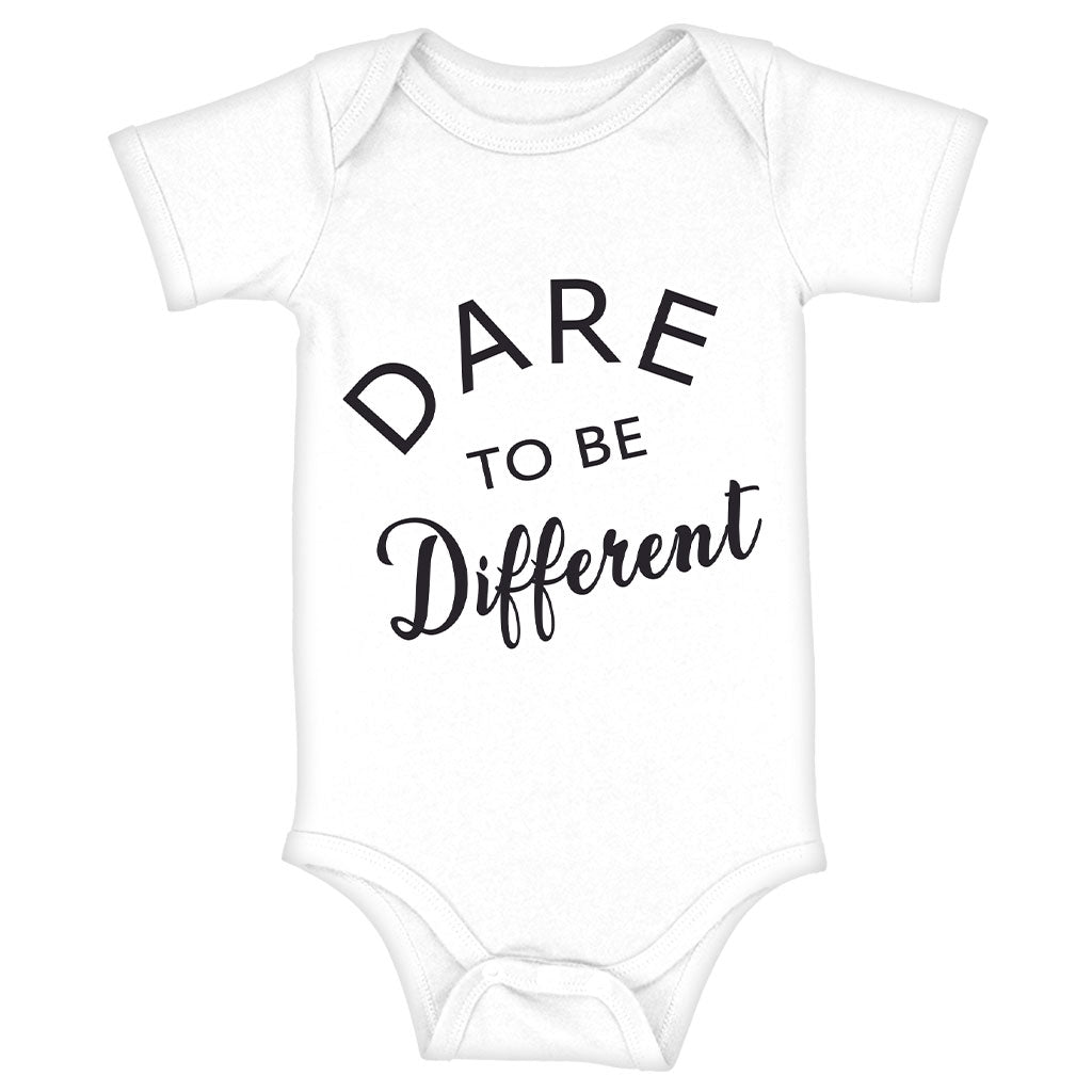 Dare to Be Different Baby Jersey Onesie - Cool Baby Bodysuit - Graphic Baby One-Piece