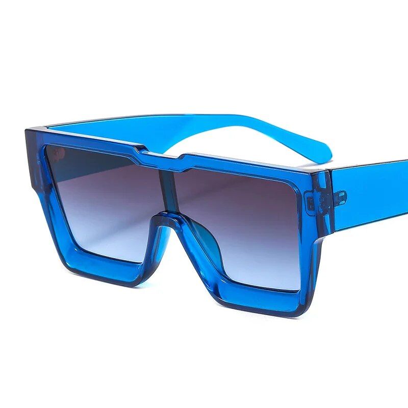 Oversized Square Sunglasses - Vintage Unisex Sunnies with UV400 Protection