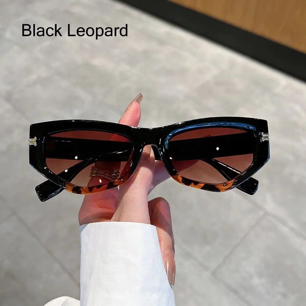 Unisex Vintage Cat Eye Sunglasses - Fashion Gradient Cycling Shades with UV400 Protection