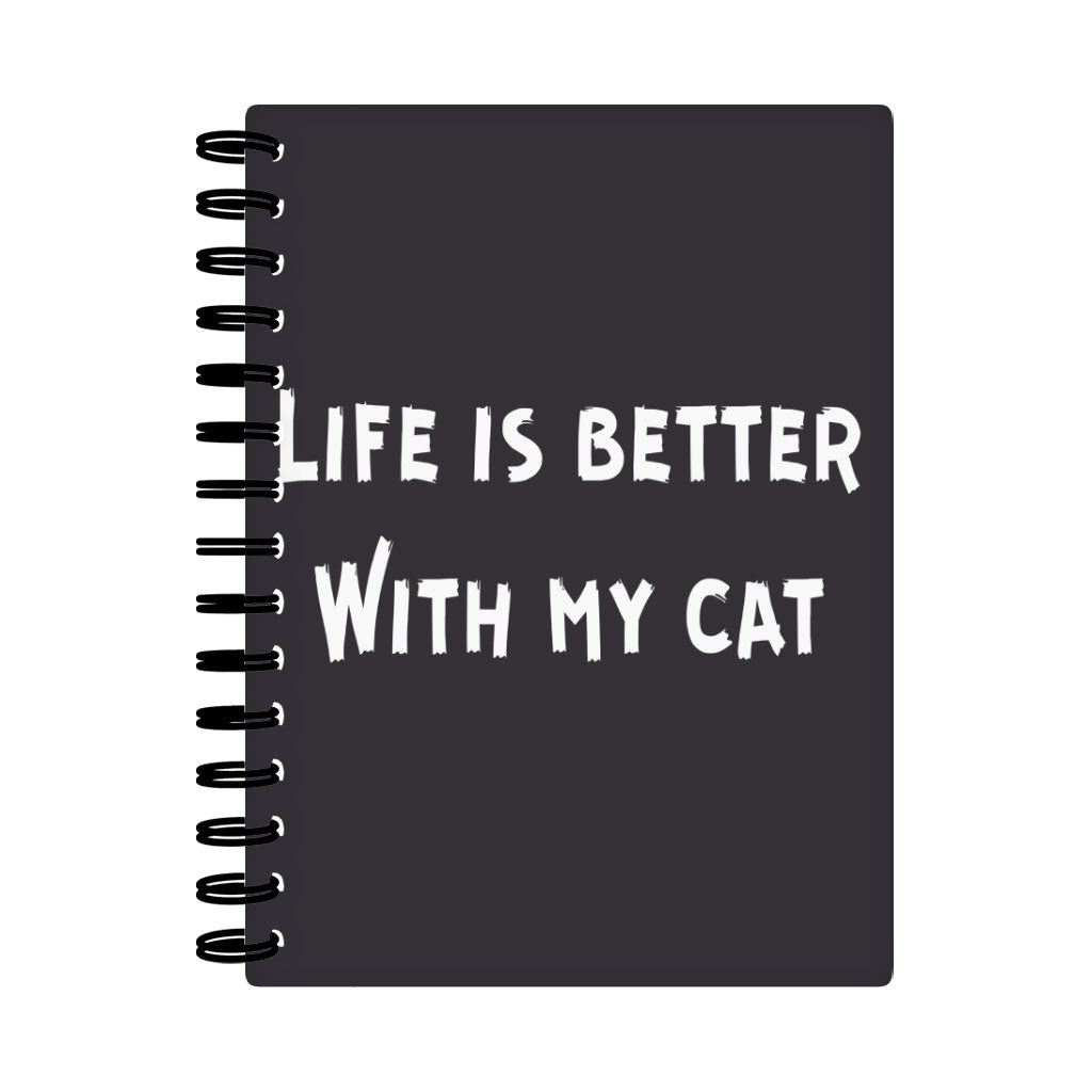 Cat Lover Spiral Notebook - Cat Themed Notebook - Cool Notebook