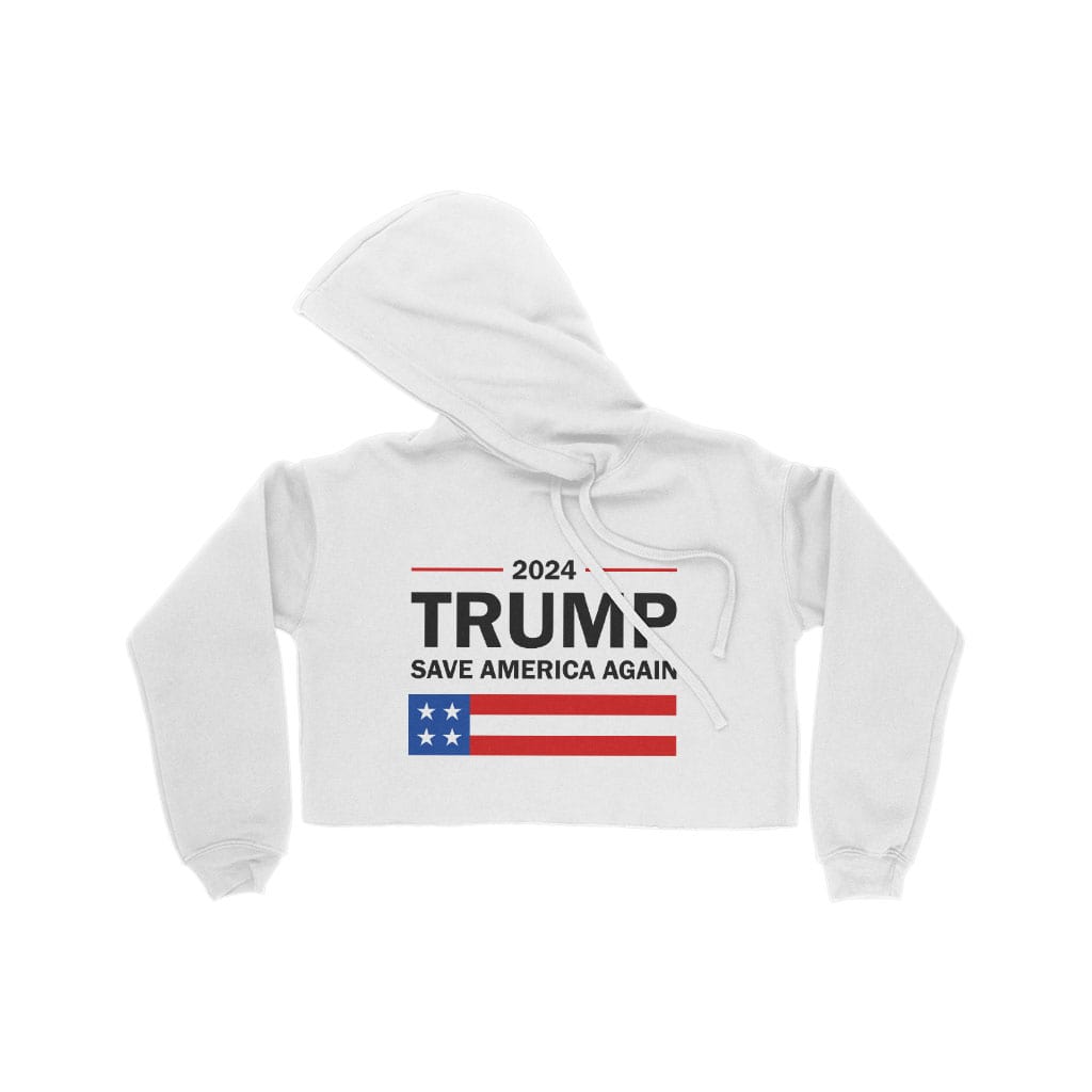 Women's Cropped Fleece Trump Hoodie