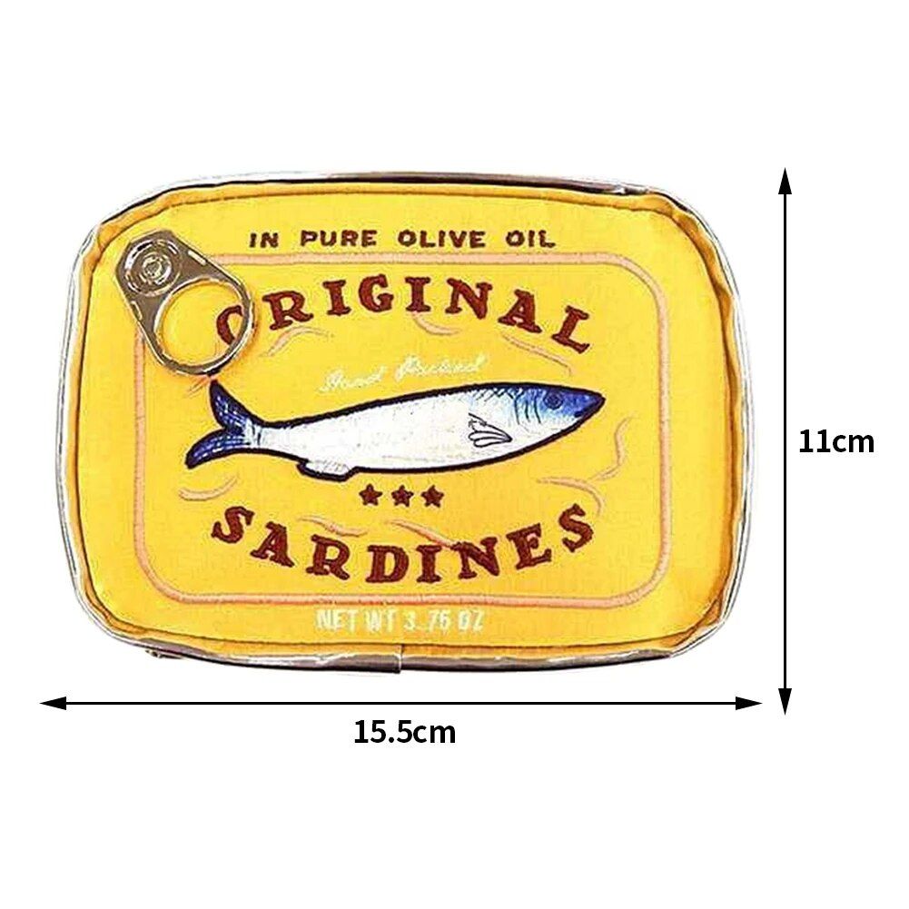 Cute Sardine Can Waterproof Cosmetic Bag