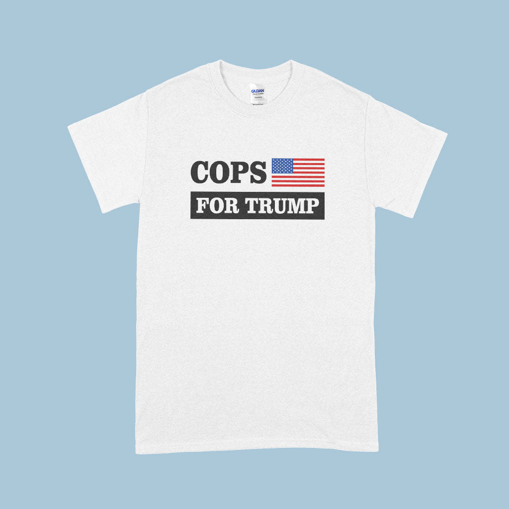 Men's Cops for Trump T-Shirt - Pro Trump T-Shirts