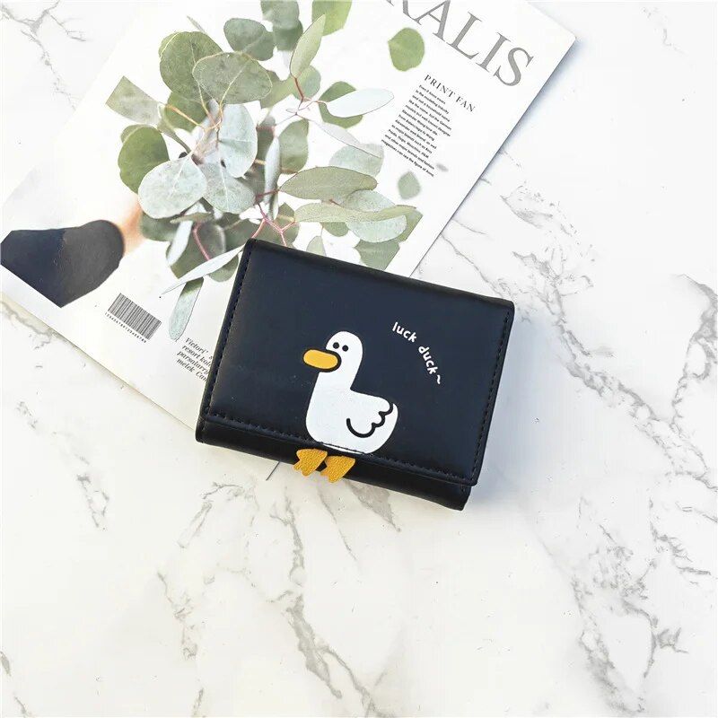 Charming Duck-Themed Mini Women's Wallet