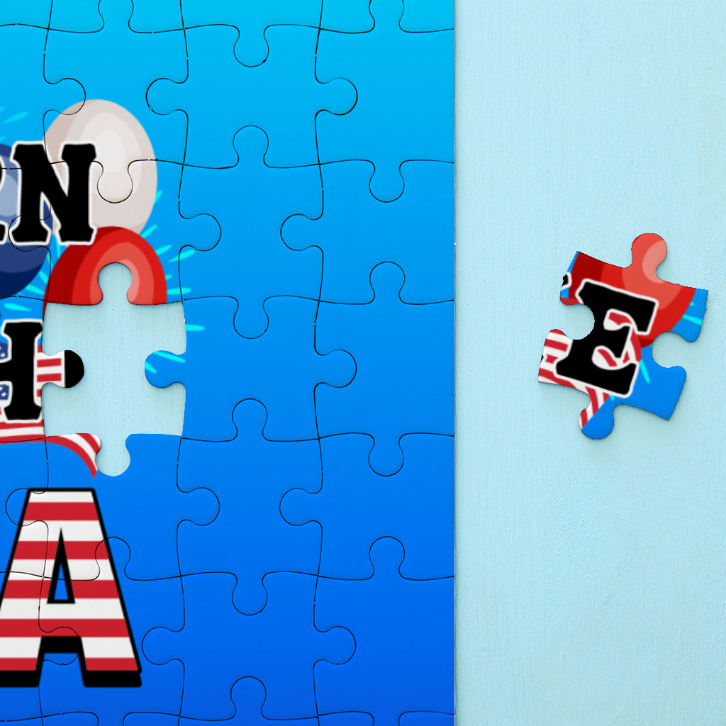 Born in the USA Puzzles - American Flag Jigsaw Puzzle - Patriotic Puzzles