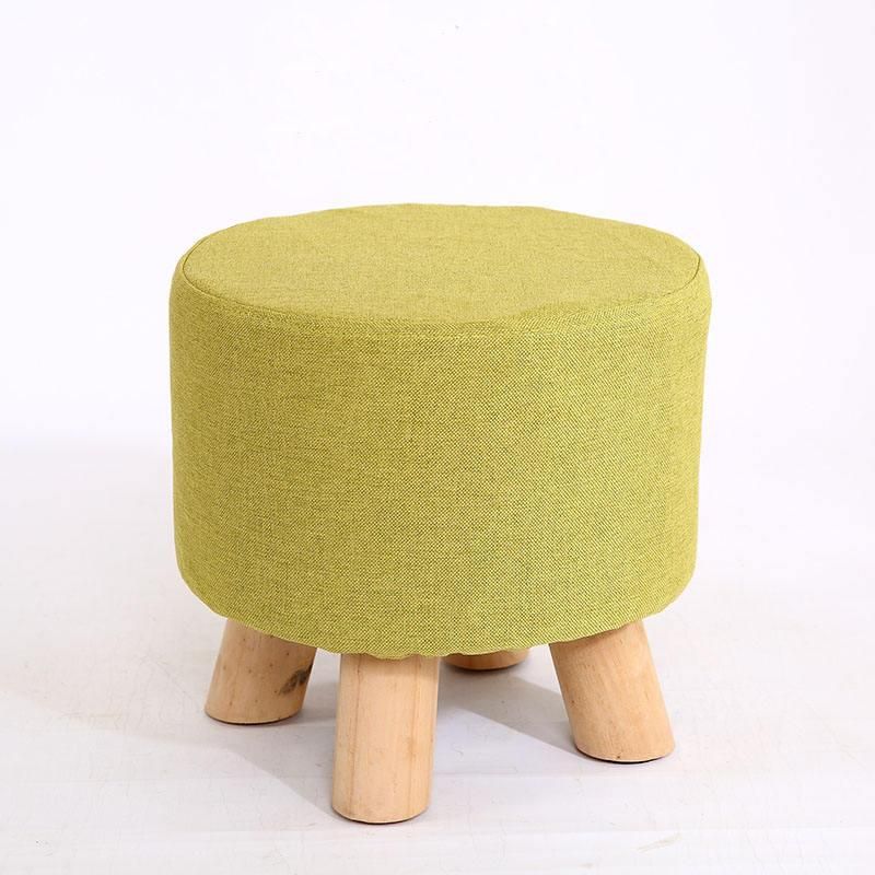 Charming Countryside Round Wood Stool