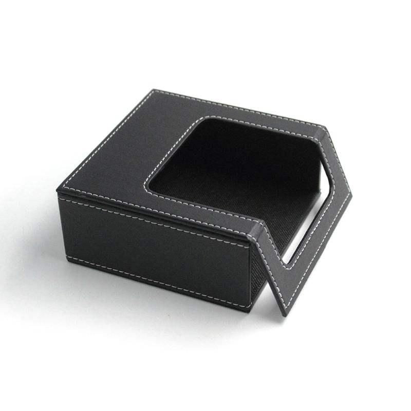 Elegant PU Leather Square Napkin Holder - Modern Tissue Dispenser for Home & Office Decor